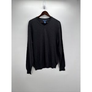 Joseph & Lyman 100% Italian Merino Wool Sweater Men's Size Large V-Neck